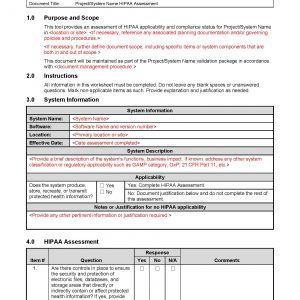 HIPAA Assessment