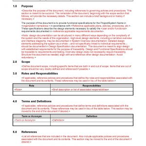 Functional Specification