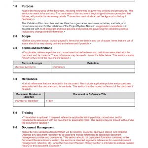 Validation Plan